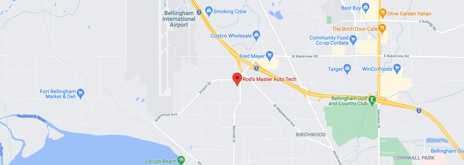 Google Map Rod's Master Auto Tech